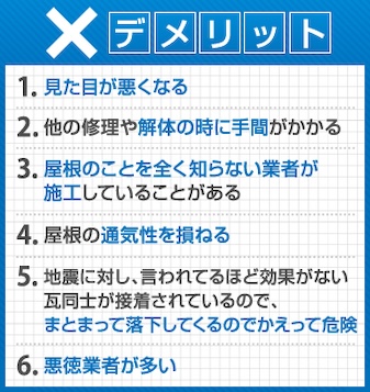 ラバーロック　デメリット